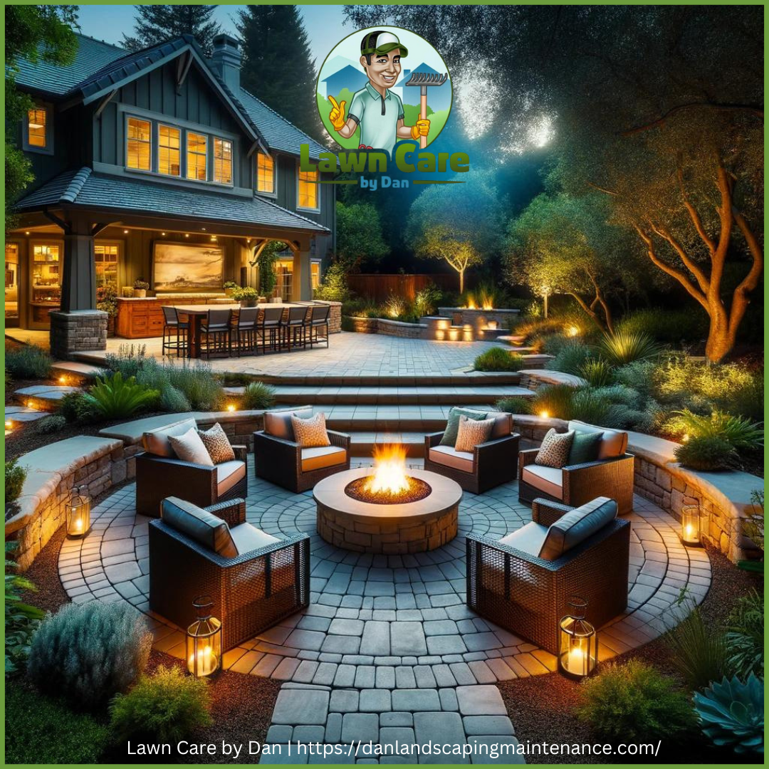 Finished Patio with Pavers Lawn Care By Dan Paver Patios