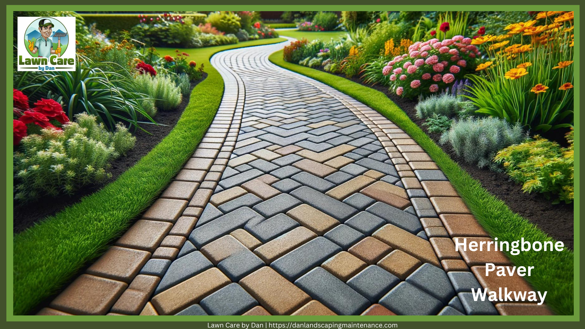 Herringbone Paver Walkway Herringbone Paver Walkway