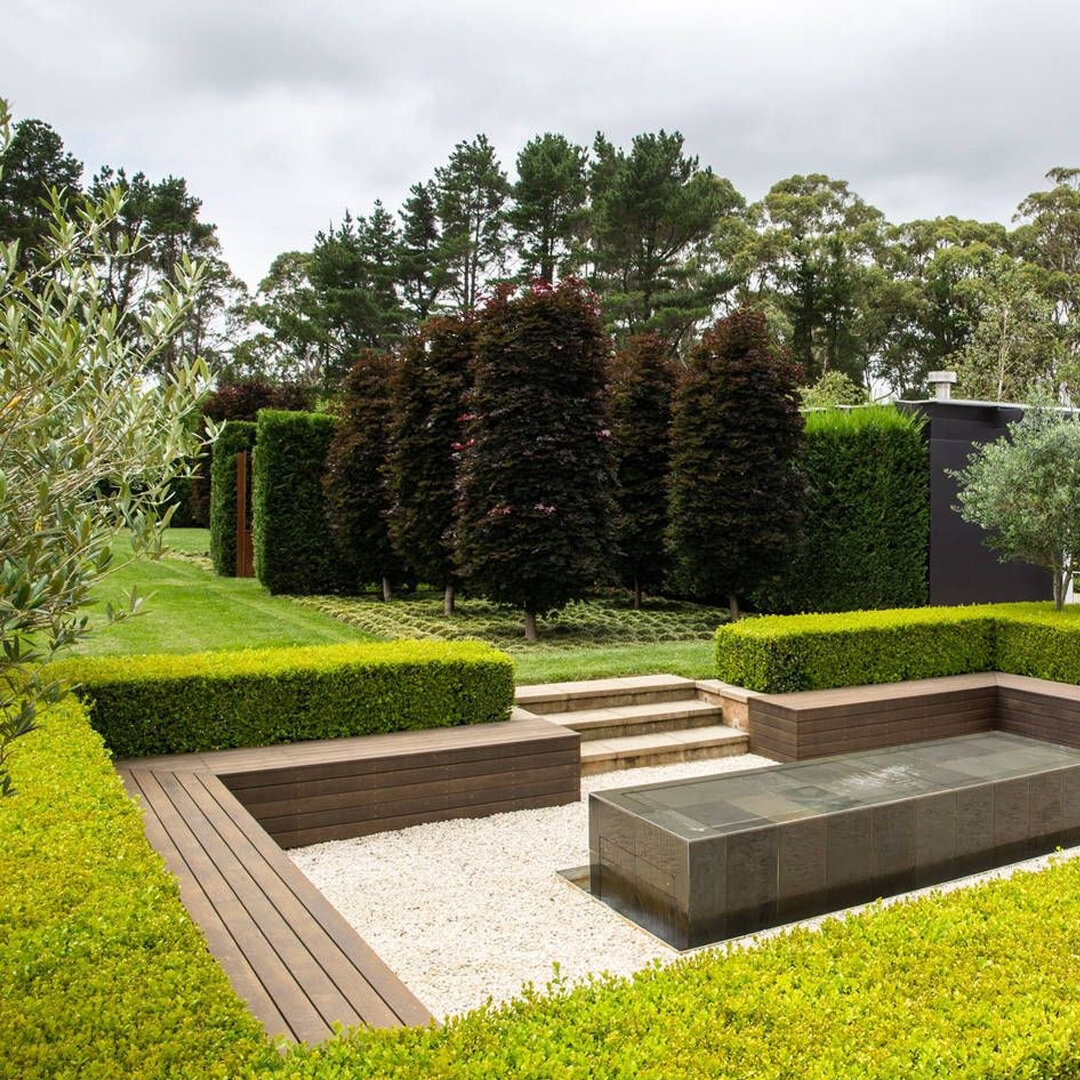 Finished residential landscape and outdoor living space